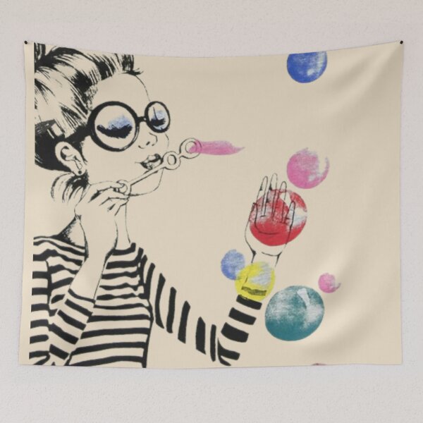 Item preview, Colorful Bubbles Blowing Dreams designed and sold by Yolanda Bueno.