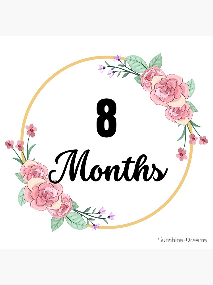 Months Milestone Baby Girl Pink Floral Script