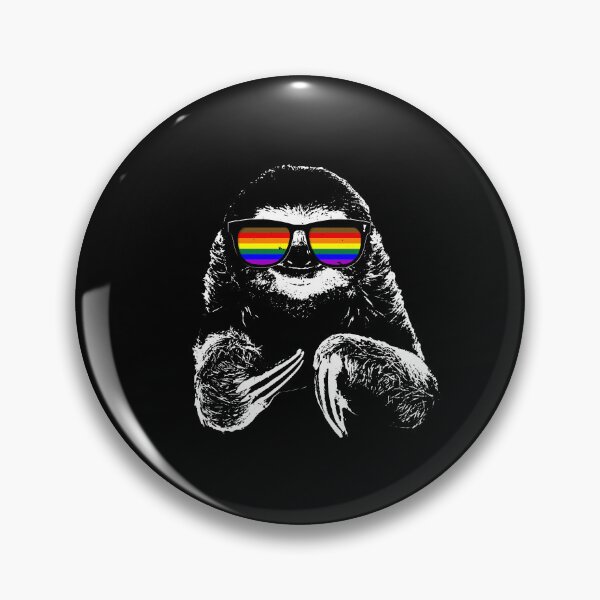 Item preview, Pride Sloth Philly LGBTQ Pride Flag Sunglasses designed and sold by Patrick Hiller.