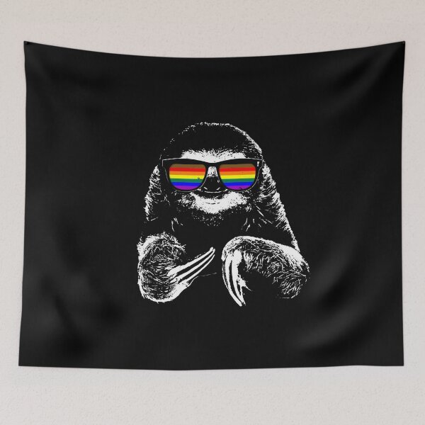 Item preview, Pride Sloth Philly LGBTQ Pride Flag Sunglasses designed and sold by Patrick Hiller.