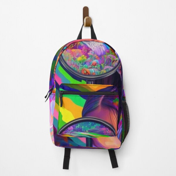 Item preview, Psychedelic Perspective: Artwork of a Girl Looking Through a Magnifying Glass designed and sold by MM Studio.