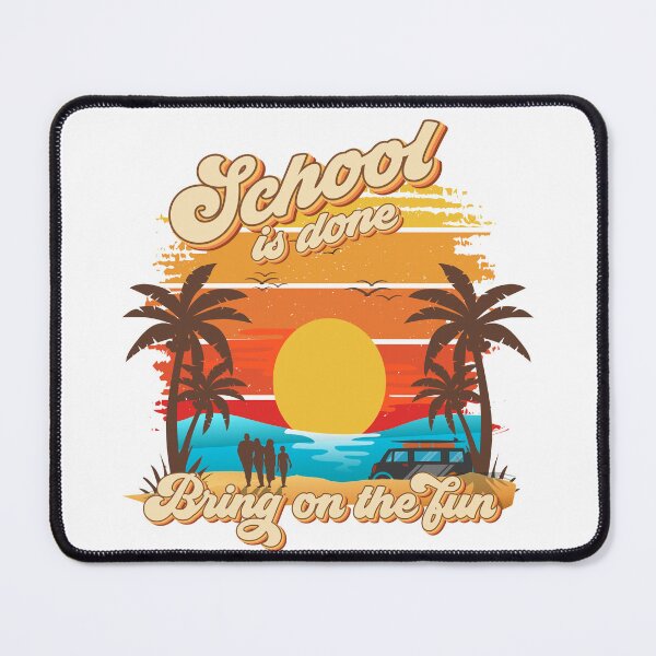 Item preview, School is done bring on the fun Retro quote groovy teacher vacation designed and sold by HomeCoquette.