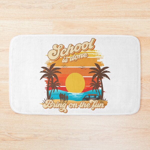Item preview, School is done bring on the fun Retro quote groovy teacher vacation designed and sold by HomeCoquette.