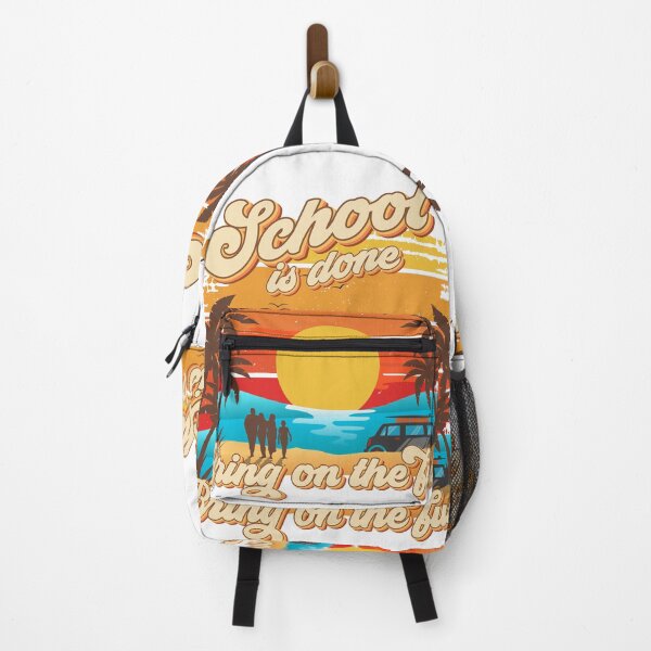 Item preview, School is done bring on the fun Retro quote groovy teacher vacation designed and sold by HomeCoquette.