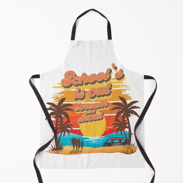 Item preview, School is out scream and shout Retro quote groovy teacher vacation designed and sold by HomeCoquette.