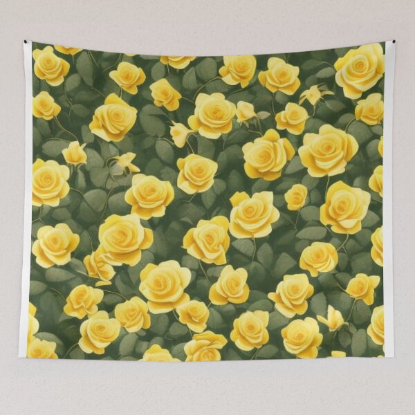 Item preview, Wall of Yellow Roses designed and sold by lspanos.
