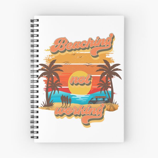Item preview, Beaching not working Retro quote groovy teacher vacation designed and sold by HomeCoquette.