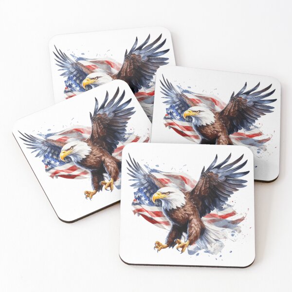 Item preview, Patriotic American Bald Eagle designed and sold by Pit Bull Ink.