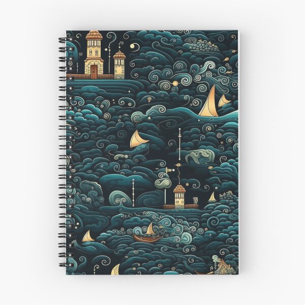 Item preview, Patternopolis sea storm design designed and sold by SpicyGraphicArt.