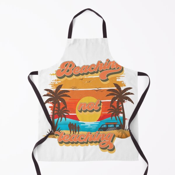 Item preview, Beaching not learning Retro quote groovy teacher vacation designed and sold by HomeCoquette.