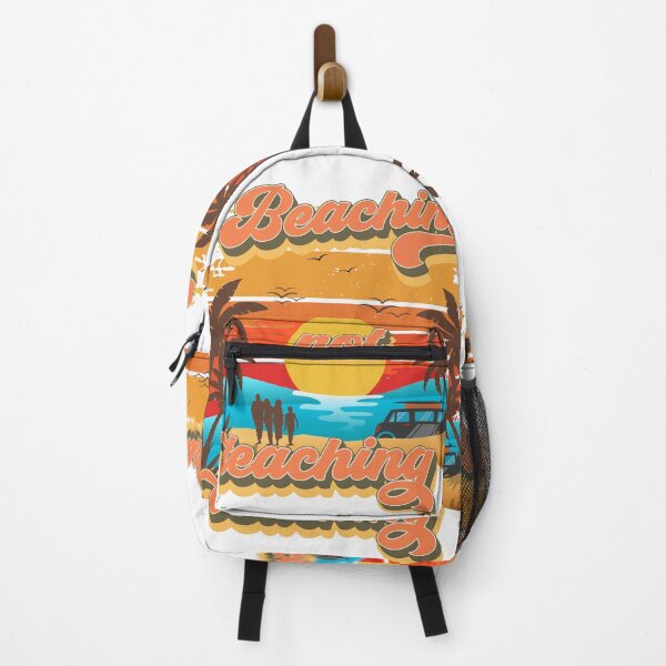 Item preview, Beaching not learning Retro quote groovy teacher vacation designed and sold by HomeCoquette.