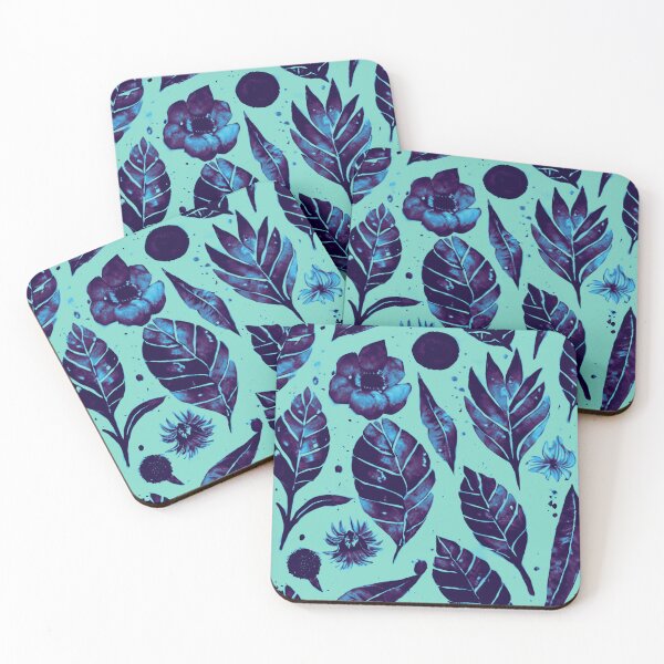 Item preview, Teal and blue Floral Botanical Watercolour Pattern  designed and sold by Sarah Wainwright.