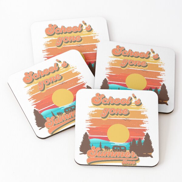 Item preview, Schools gone summer time Retro quote groovy teacher vacation designed and sold by HomeCoquette.