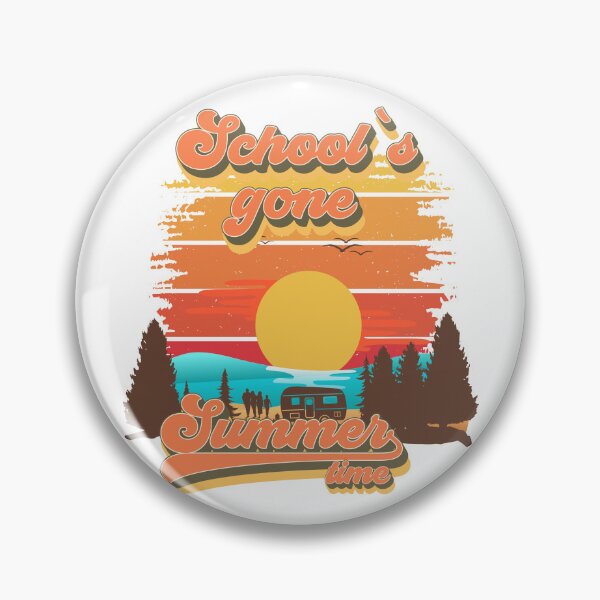 Item preview, Schools gone summer time Retro quote groovy teacher vacation designed and sold by HomeCoquette.