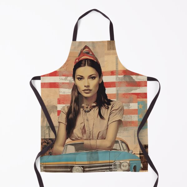 Item preview, America Beauty Retro Vintage Patchwork Collage Pattern of Americana designed and sold by BrandonArtWorld.