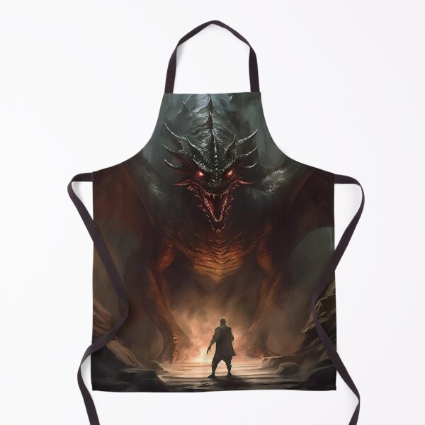 Aperçu de l'œuvre Dragon sinistre aux yeux rouges brillants créée et vendue par jmstechnical.