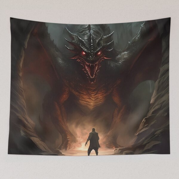 Item preview, Sinister dragon with glowing red eyes  designed and sold by jmstechnical.