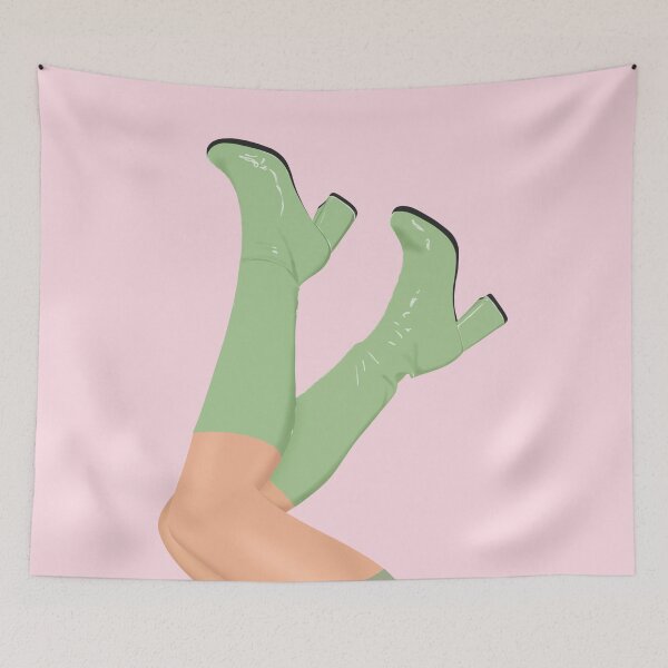 Item preview, Green GoGo Boots designed and sold by AestheticAnnette.