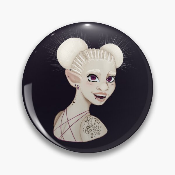 Item preview, Hairy Mycena Albino designed and sold by simply-scRlett.