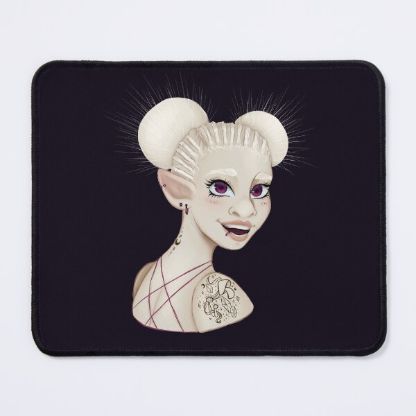 Item preview, Hairy Mycena Albino designed and sold by simply-scRlett.