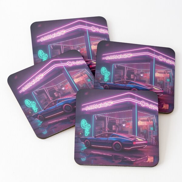 Item preview, Neonopolis futuristic cars design designed and sold by SpicyGraphicArt.