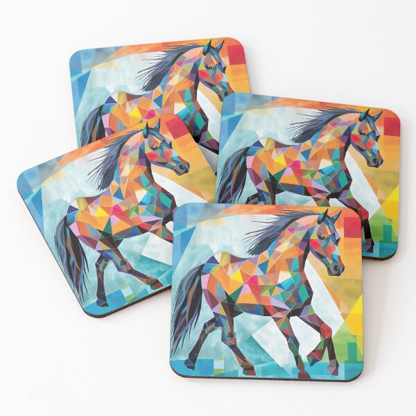Item preview, Colorful Horse - Vibrant Energy in Design designed and sold by Neuronexia.
