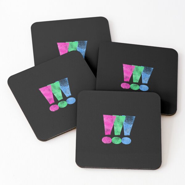 Item preview, Polysexual Pride Exclamation Points designed and sold by Patrick Hiller.