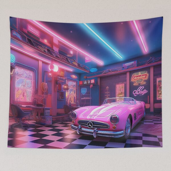Item preview, Neonopolis Futuristic Mercedes Design designed and sold by SpicyGraphicArt.