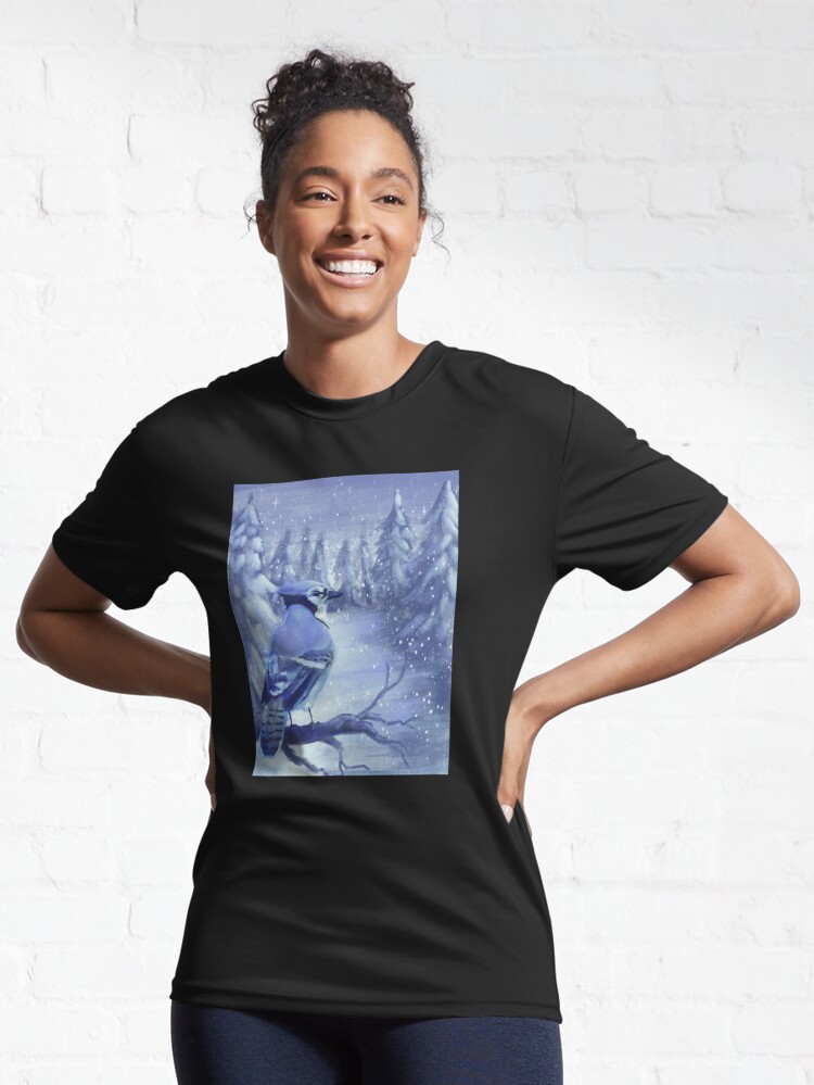 Blue Jay Winter Garden T-shirt for Sale by Tangerine-Tane, Redbubble