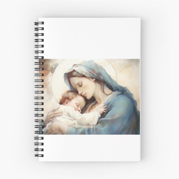 Item preview, The Virgin Mary and baby Jesus designed and sold by Rosaliartbook.