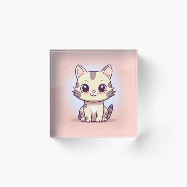 Item preview, Adorable Little Cat on Pink Background - Sweetness and Cuteness designed and sold by Neuronexia.