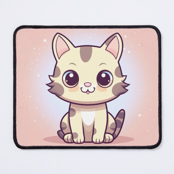 Artikelvorschau, Adorable Little Cat on Pink Background - Sweetness and Cuteness entworfen und verkauft von Neuronexia.