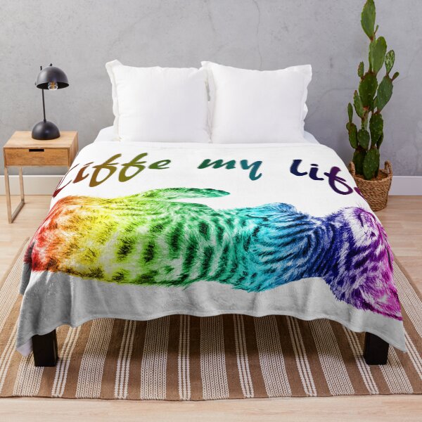 Item preview, Kitten sleeping on its back, Kiffe my life 1 - rainbow colorized version 2 designed and sold by SylvieG18.