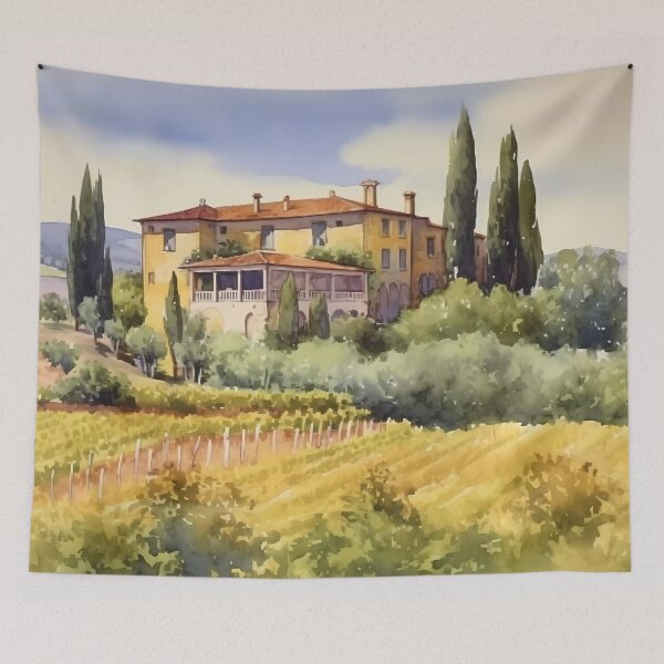 Item preview, una villa de estilo toscano en un viñedo rural de estilo italiano designed and sold by jmstechnical.