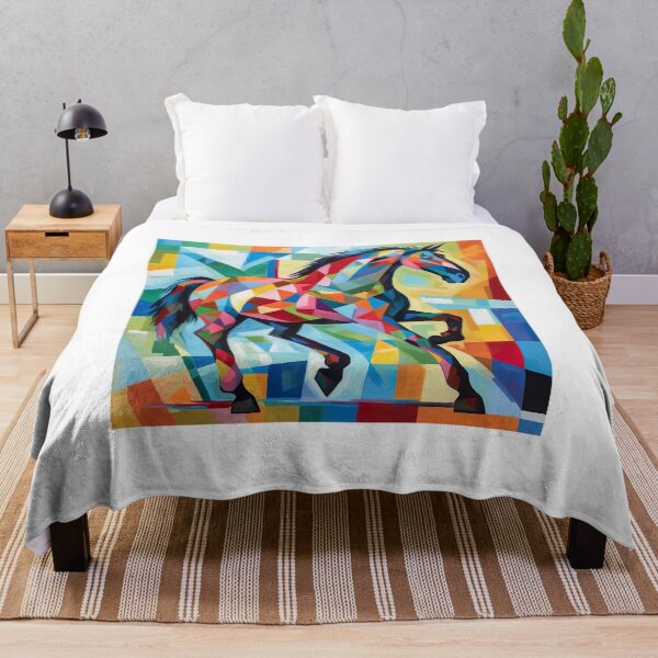 Item preview, Multicolored Horse Painting designed and sold by Neuronexia.
