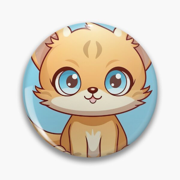 Artikelvorschau, Adorable Little Cat on Blue Background entworfen und verkauft von Neuronexia.