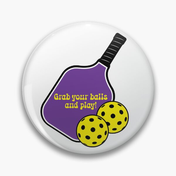 Item preview, AGARRA TUS PELOTAS Y JUEGA A PICKLEBALL PURPLE designed and sold by RiloDesignCo13.