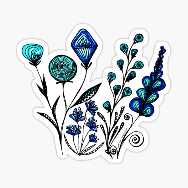 Doodle Blooms Sticker