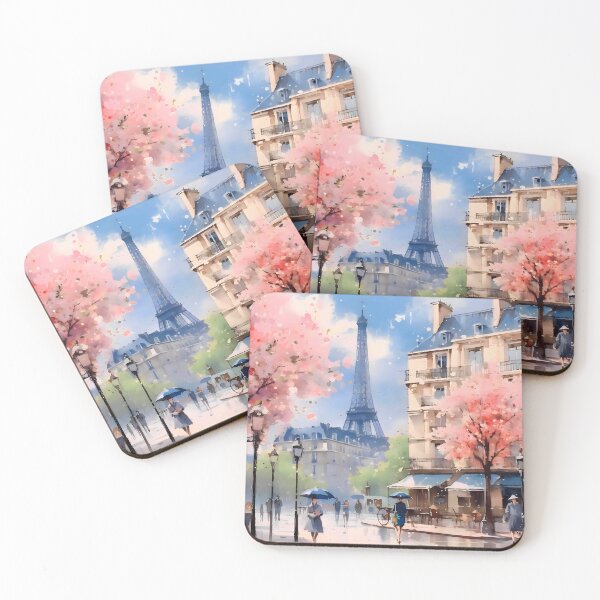 Item preview, A paris city scape in watercolor designed and sold by jmstechnical.
