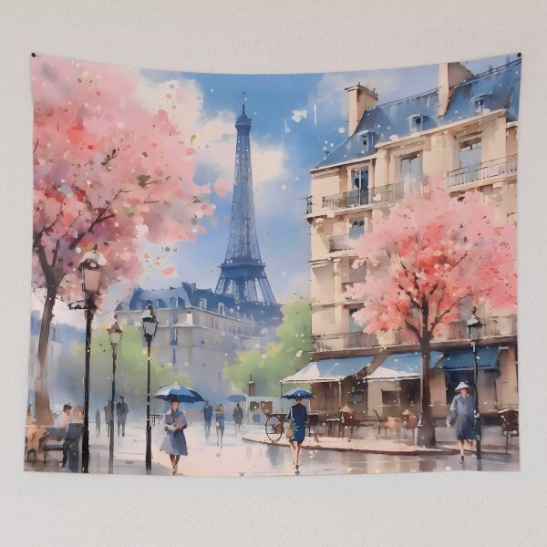 Item preview, A paris city scape in watercolor designed and sold by jmstechnical.