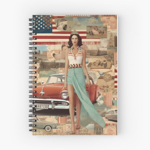Item preview,   America Beauty Retro Vintage Patchwork Collage Pattern of Americana designed and sold by BrandonArtWorld.
