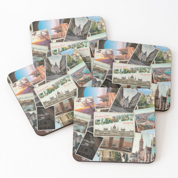 Item preview, Greetings from Budapest in Hungary vintage style retro souvenir designed and sold by DeveloperProp0.