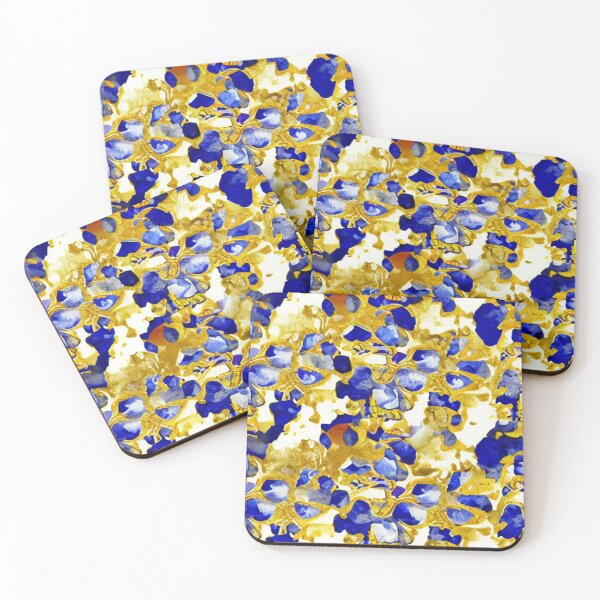 Item preview, Abstract Jewels in Blue and Gold designed and sold by calibrit.