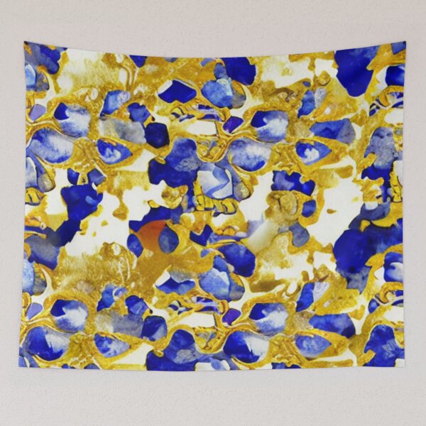 Item preview, Abstract Jewels in Blue and Gold designed and sold by calibrit.