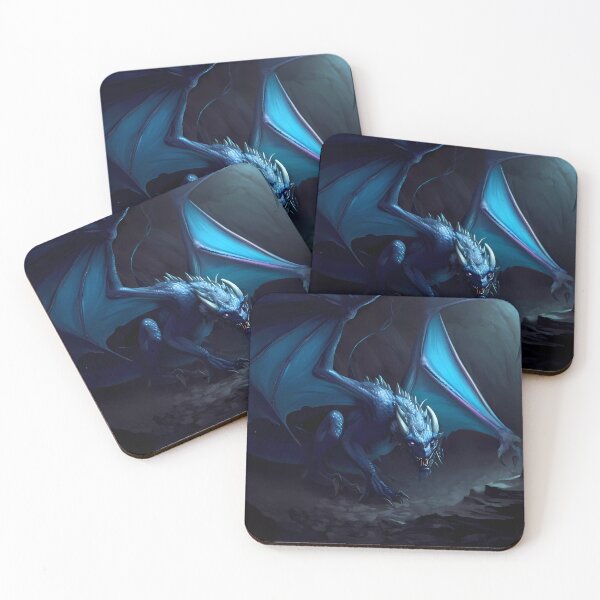 Item preview, blue dragon slinks out of the shadows designed and sold by jmstechnical.