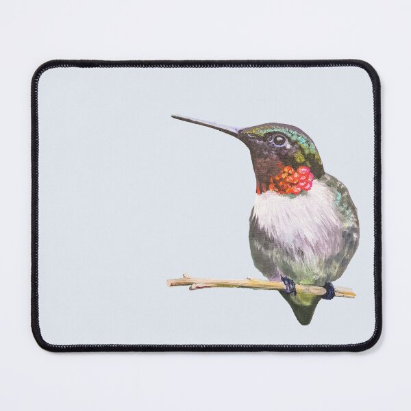 Item preview, Ruby Throated Hummingbird 2 painting (no background) designed and sold by Emily Bickell.