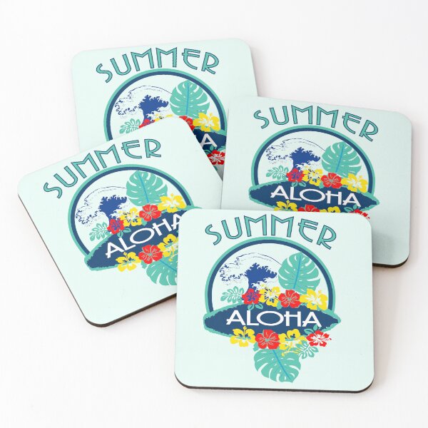 Artikelvorschau, Aloha Sommer! Süße hawaiianische Blumen und Wellen, tropische Inseln entworfen und verkauft von Soul  ArtLove.