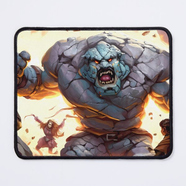 Item preview, A rock giant fights some adventurers designed and sold by jmstechnical.