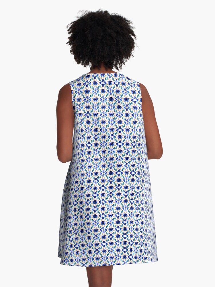 Thumbnail 3 of 4, A-Line Dress, Flower Pattern "Julie" designed and sold by Patterns For Products.