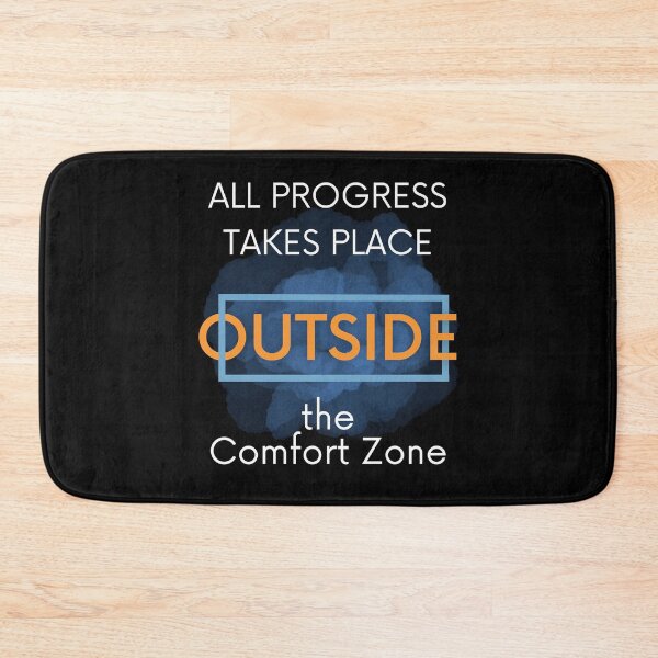 Item preview, All Progress Takes Place Outside the Comfort Zone Motivational Quote designed and sold by lesvalises.